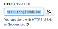GitHub clone URL